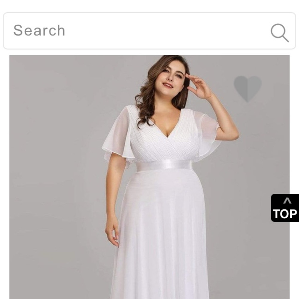 Plus White Wedding Dress, Beautiful, NWT - Picture 2 of 4